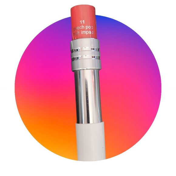 FULL SIZE CLINIQUE HIGH IMPACT LIP COLOUR LIPSTICK in Peach Pop (#11) - Picture 2 of 2